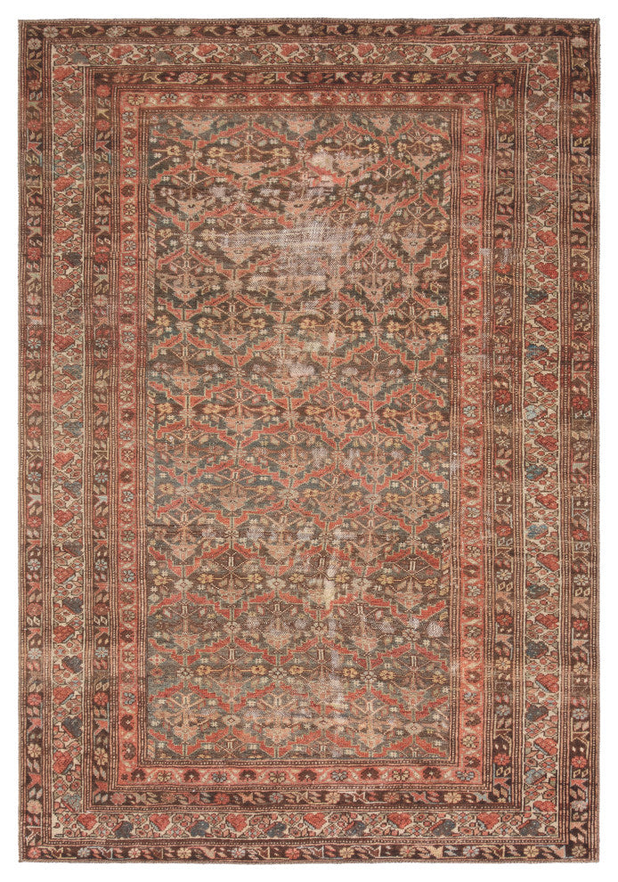 Label J Arjoel GAR08 Oriental Red Area Rug, 7'6"x9'6"