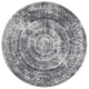 Indoor/Outdoor Sedona SN7 Pewter Machine Washable 10' x 10' Round Rug