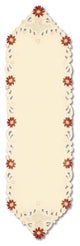 Noel Glow Decorative Embroidered Floral Christmas Table Runner 15" x 52"