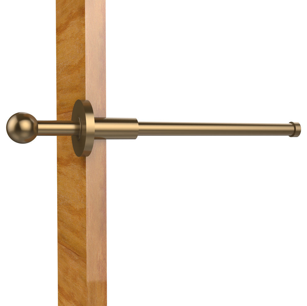 Traditional Retractable Pullout Garment Rod, Brushed Bronze