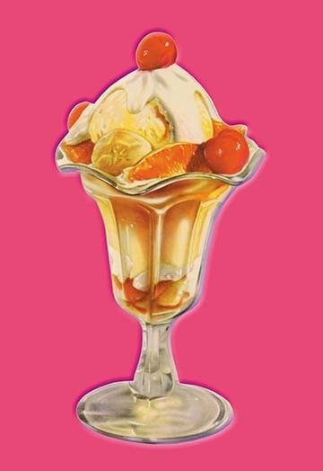 Fruit Sundae - Fine Art Giclee Print 24" x 36"