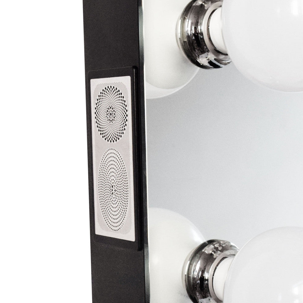Hollywood Premiere Pro Max Vanity Mirror with Bluetooth, Black