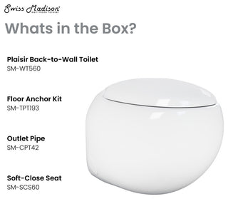 Plaisir Back to Wall Toilet