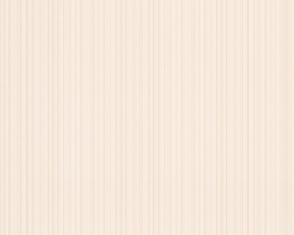 Caramello, Simple Caramel Striped Floral Wallpaper Roll Wall Decor