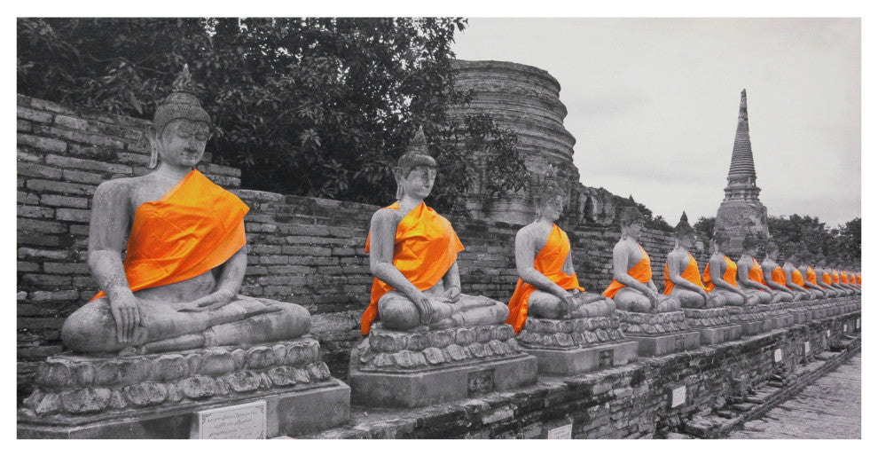 Golden Buddhas Canvas Wall Art