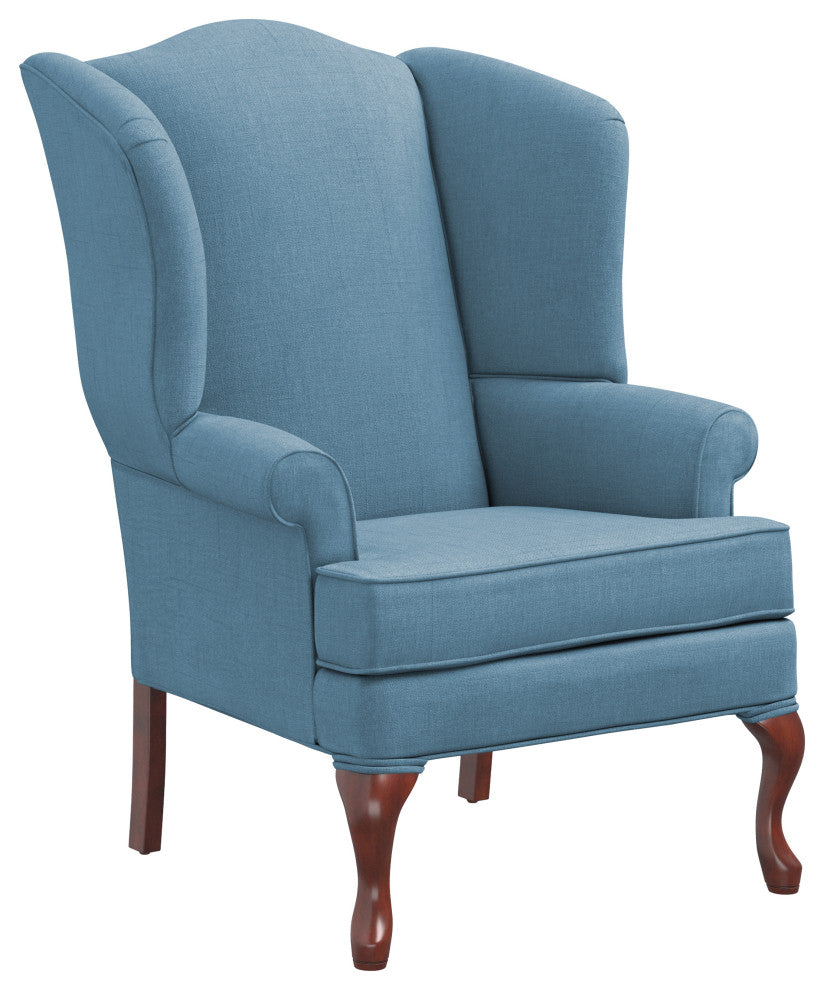 Erin Wingback Chair, Blue