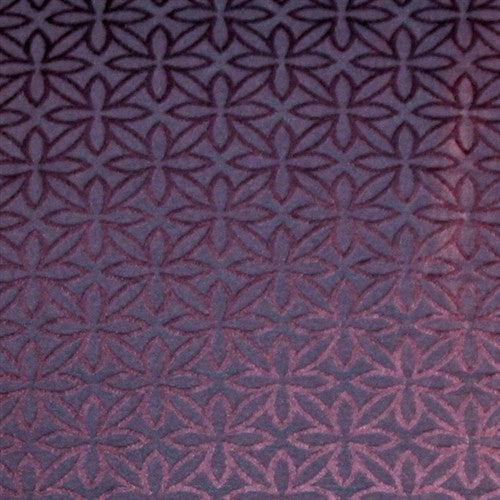 Pillow Decor - Geometric Floral Purple 20 x 20 Throw Pillow