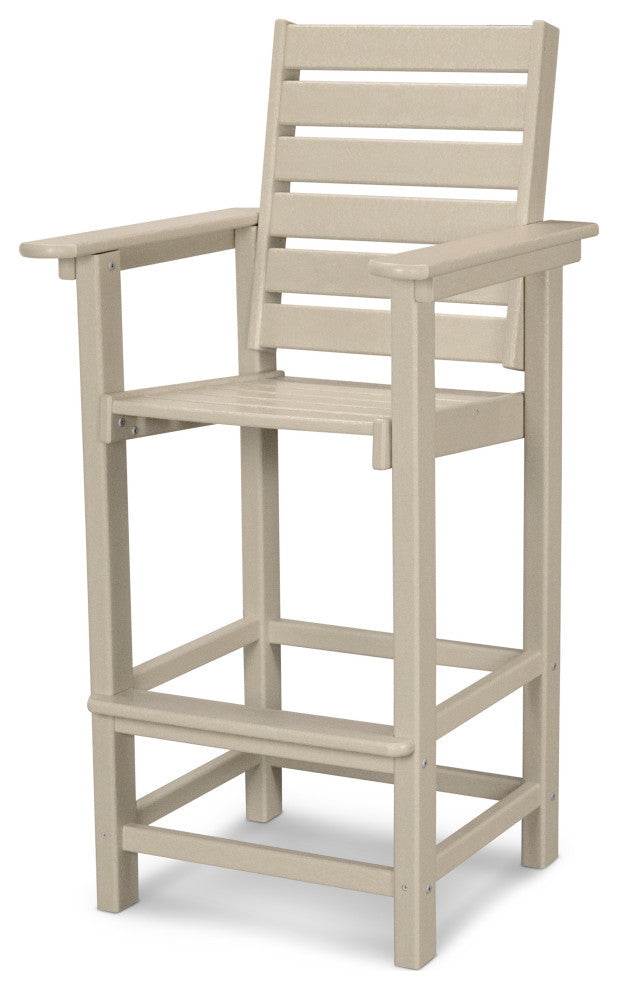 Polywood Captain Bar Chair, Sand