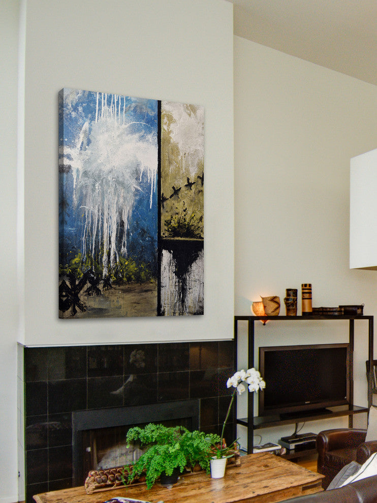 "iCraq" Painting Print on Wrapped Canvas, 40"x60"