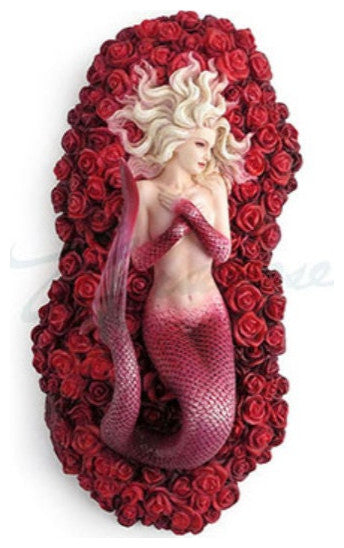 Sea Of Roses Mermaid Statue by Selina Fenech