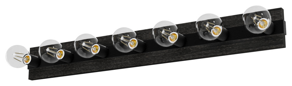 Donelson 7 Light Vanity Wall, Natural Iron