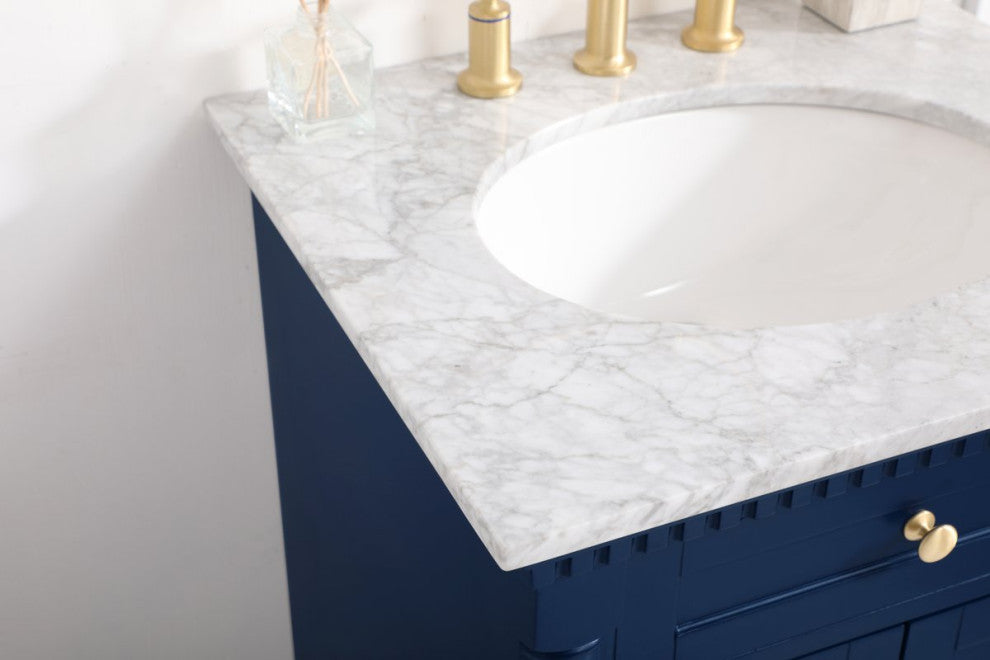 Home Living 24" Single Bathroom Vanity, Blue