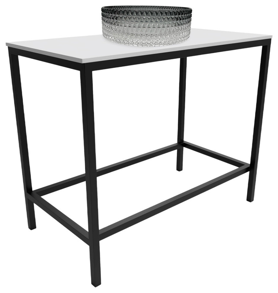 Stainless Steel Vanity, Glass Sink, Modern Edition, Black Gradient, Black Base