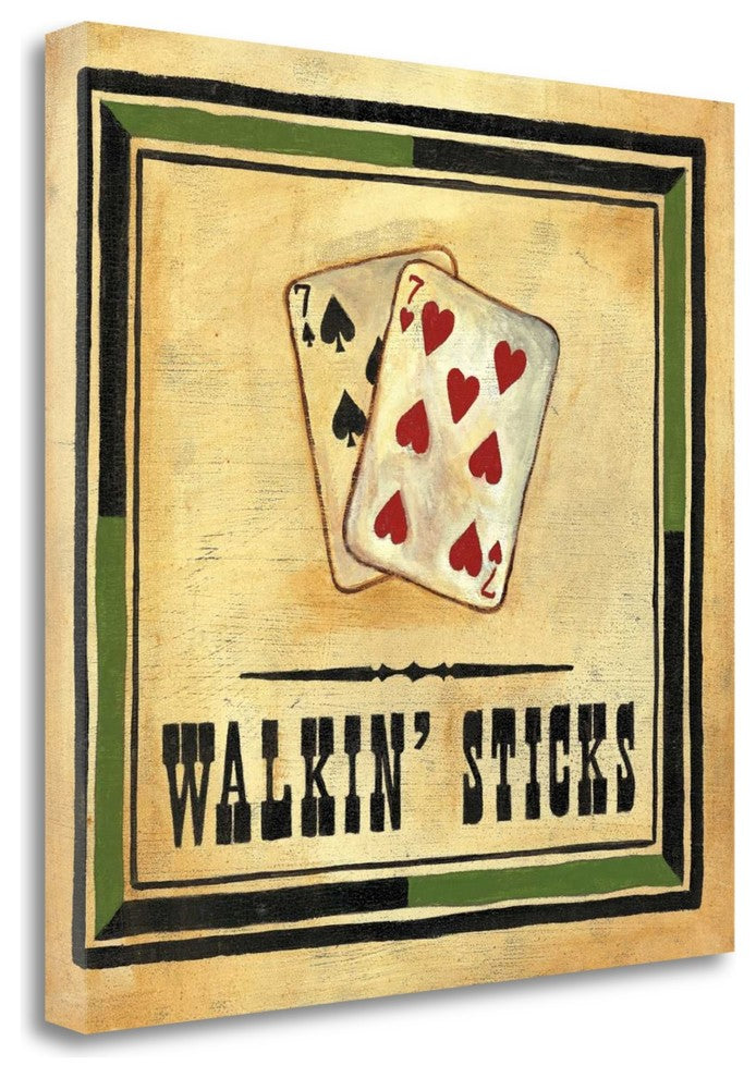 "Walkin Sticks" By Jocelyne Anderson-Tapp, Giclee Print on Gallery Wrap Canvas