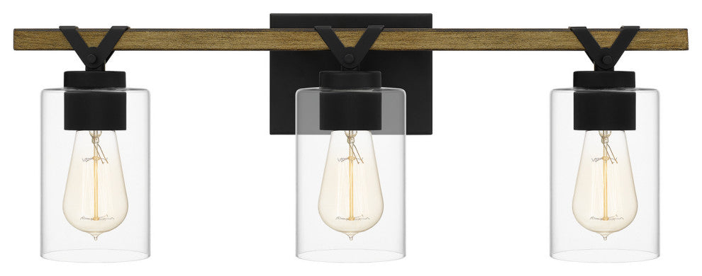 Quoizel DEVN8624MBK 3-Light Bath, Devon Court