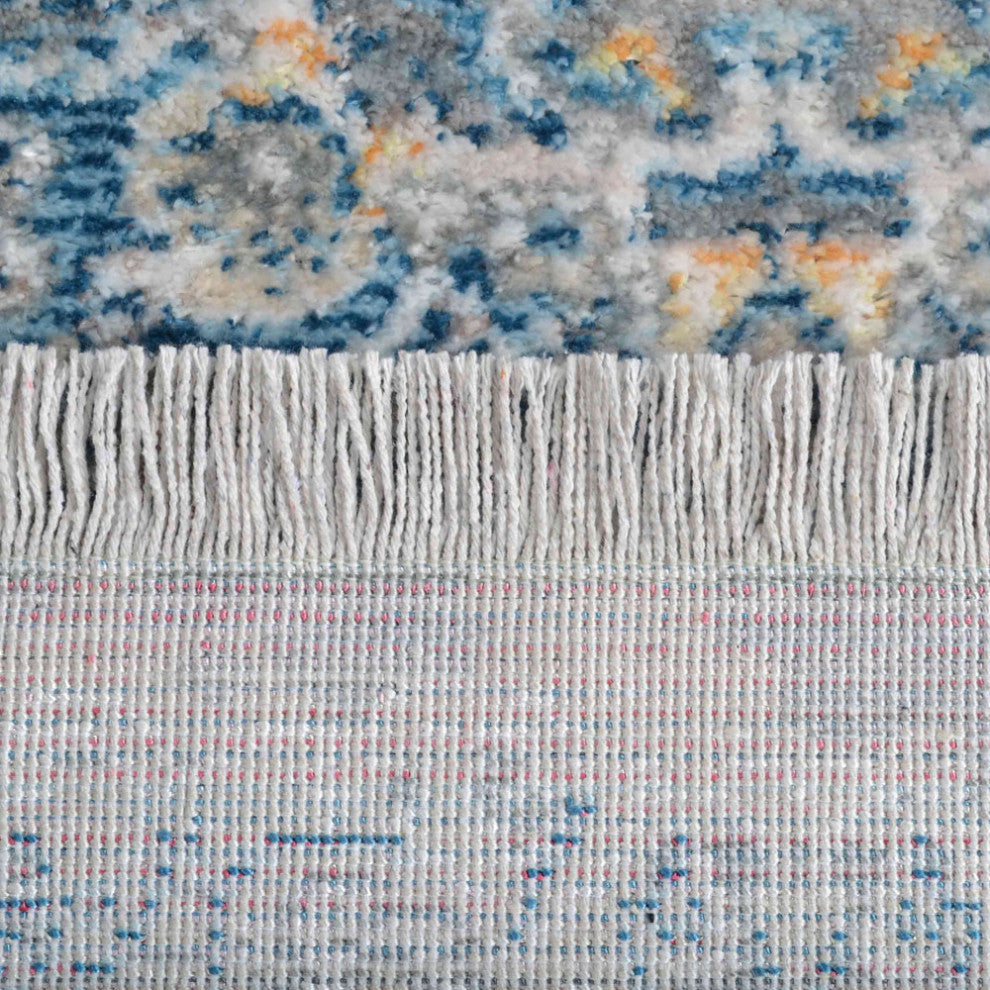 MACHINE MADE POLYESTER AREA RUGS  -Gray Blue Color, Oriental ,Living room rugs