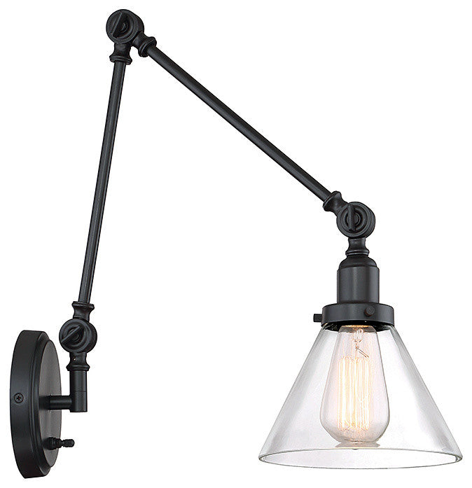 Drake 1-Light Adjustable Sconce, English Bronze