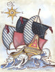 Marmont Hill, "Ship" by Reesa Qualia Painting Print on Wrapped Canvas, 24x31