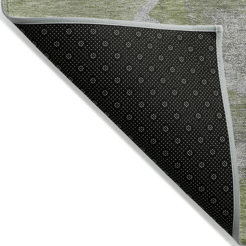 Machine Washable Indoor/Outdoor Chantille ACN1889 Green 2'6" x 3'10" Rug