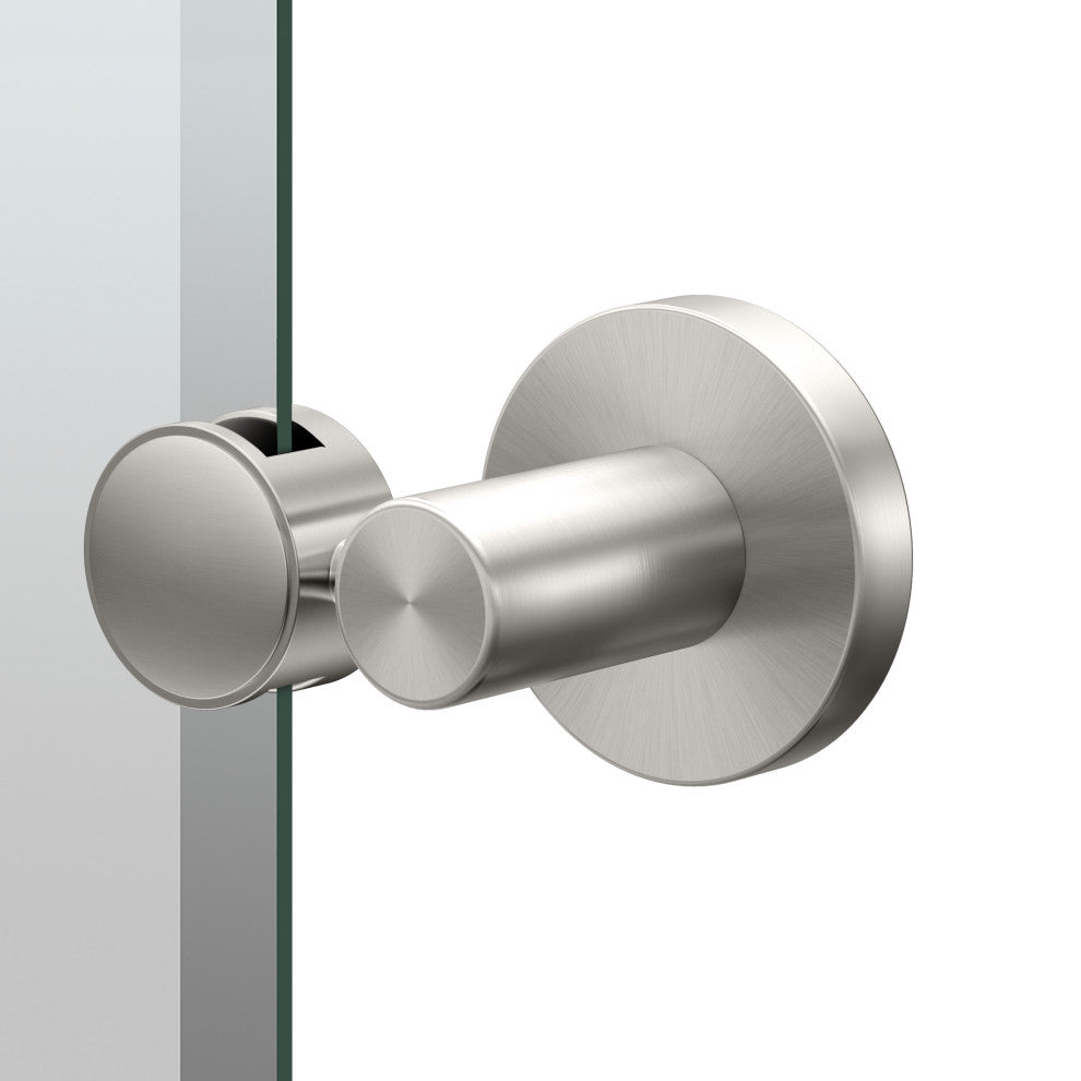 Reveal Frameless Rectangle Mirror, Satin Nickel, 24"