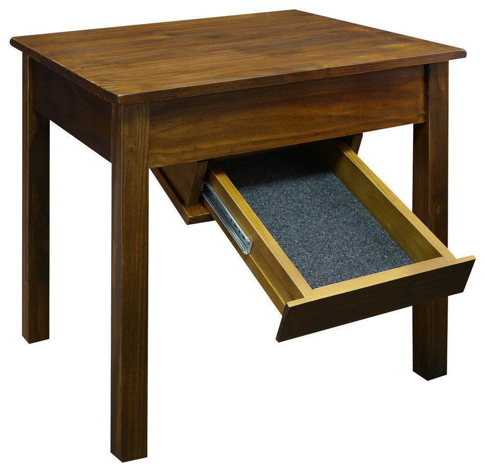 Kennedy End Table with Concealed Drawer, Concealment Furniture
