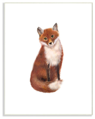 "Red Fox Watercolor" 10x15, Wall Plaque Art