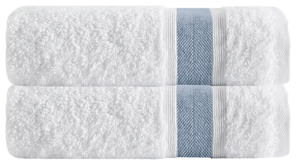 Enchante Home Unique Bath Towels, Set Of 2, Blue