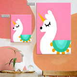 Llamacorn Wrapped Canvas Kids Wall Art