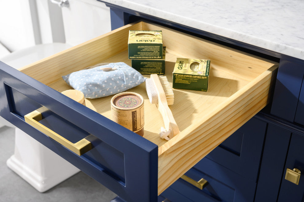 60" Single Sink Vanity, Blue
