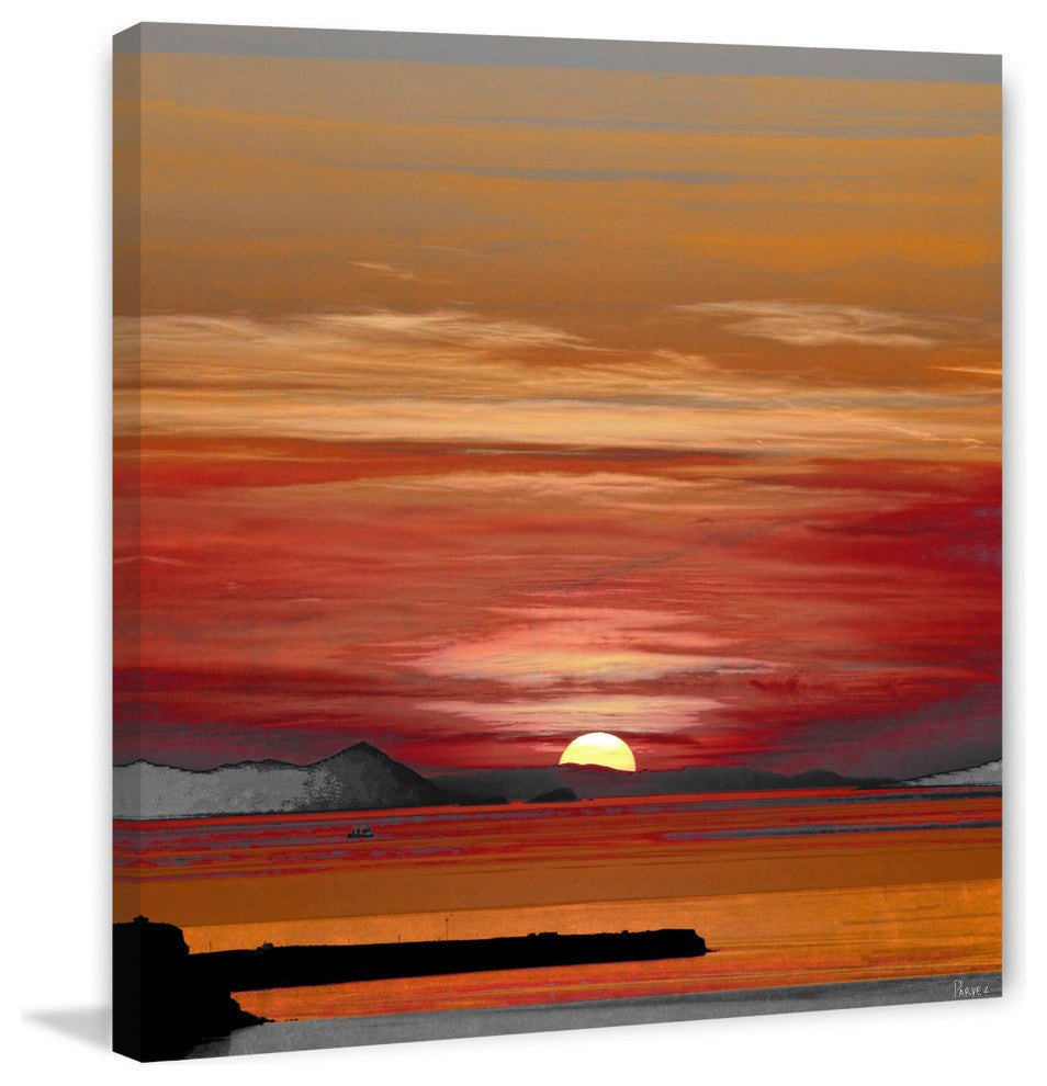 "Mykonos" Painting Print on Wrapped Canvas, 24"x24"