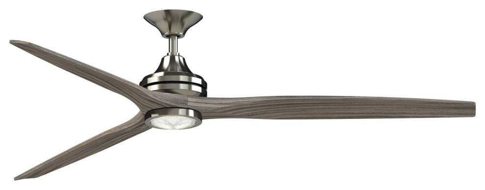 Fanimation Spitfire DC-KIT-72-LK Spitfire DC 72" 3 Blade Indoor / - Brushed