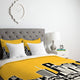 Deny Designs Bird Ave Houston Yellow Duvet Cover - Lightweight