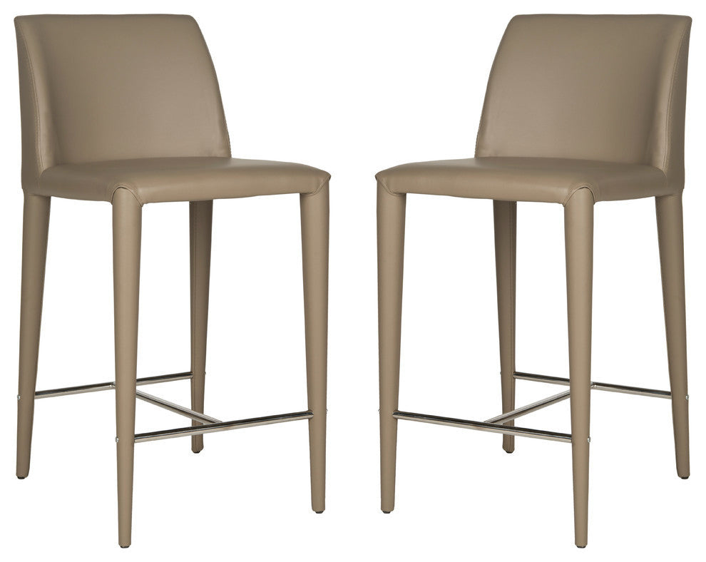 Safavieh Garretson Counter Stools, Set of 2, Taupe