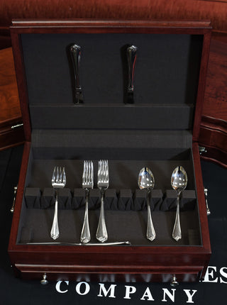 Bounty Flatware Chest, Solid American Cherry Hardwood With Rich Mahogany Finish
