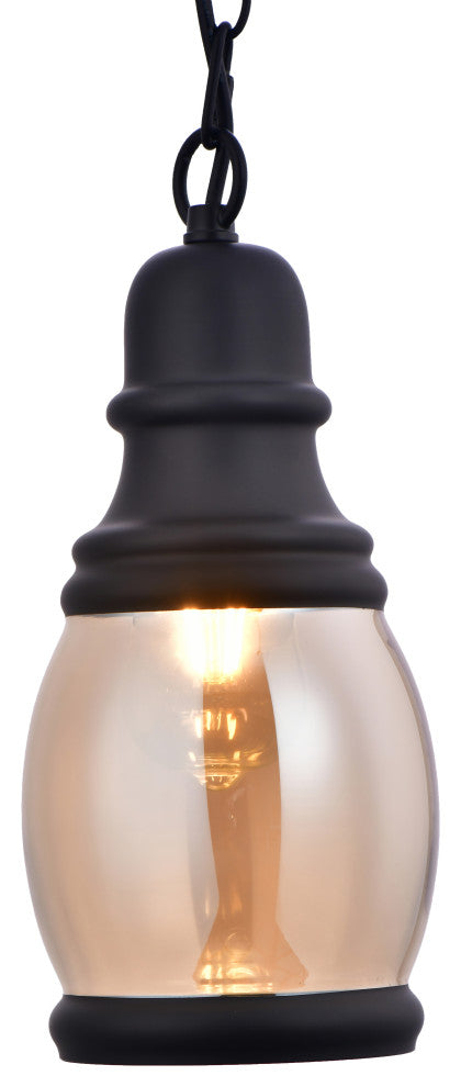 Lazzur Alagnon 1 Light 5" Matte Black Pendant