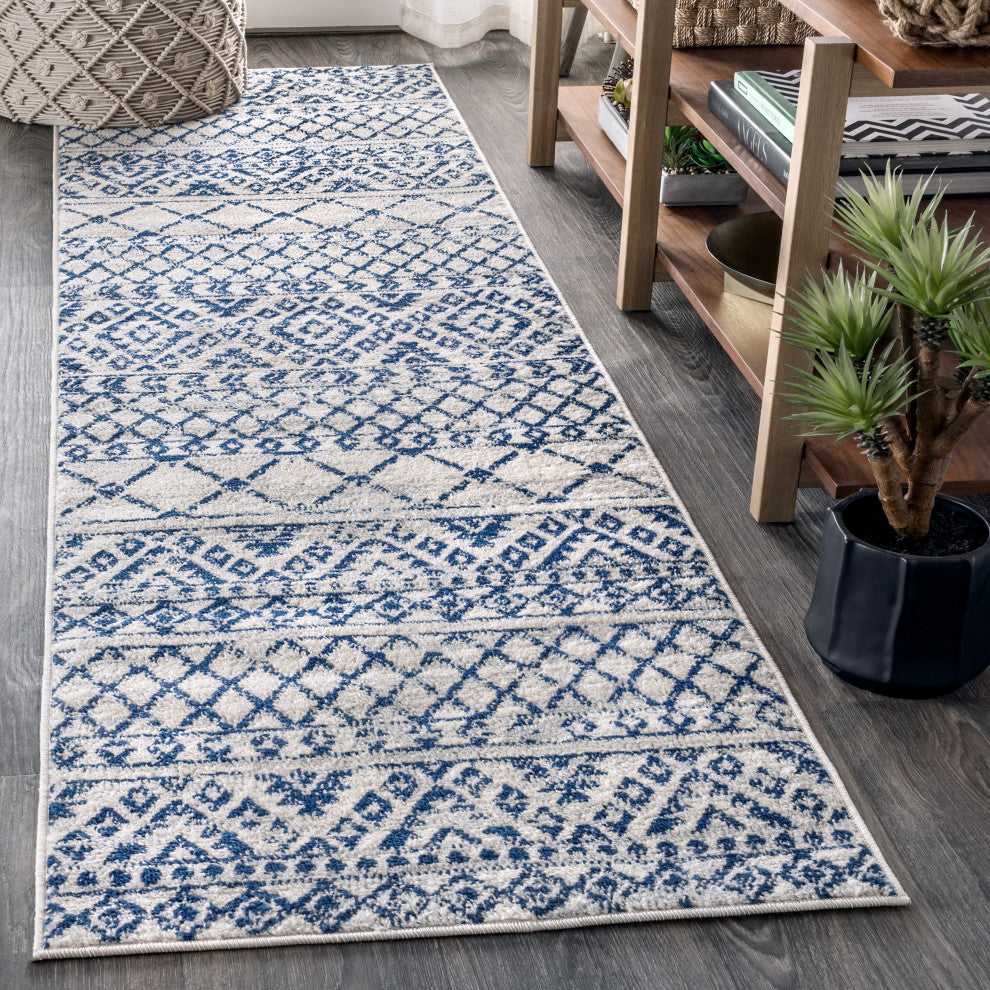 Moroccan HYPE Boho Vintage Tribal Area Rug, 2 X 8