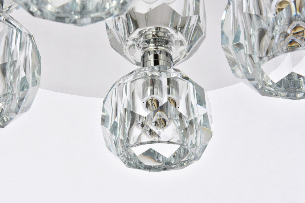 4 Light Ceiling Lamp, Chrome