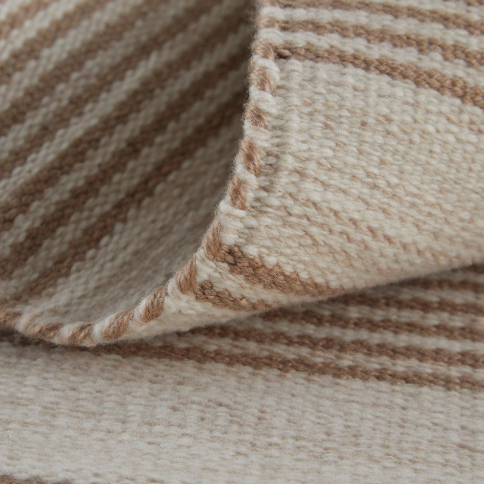 Weave & Wander Granberg Eco-Friendly PET Rug, Mushroom, 10' X 14'