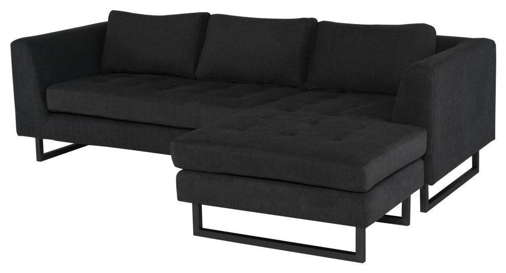 Matthew Coal Fabric Sectional Sofa, HGSC637