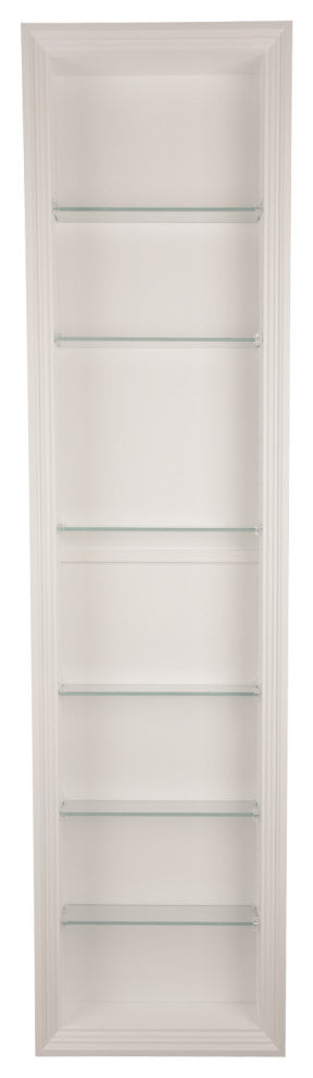 Nashville Recessed White Niche 67.5"h x 15.5"w x 3.5"d
