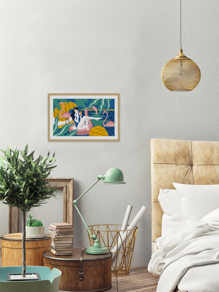 "Come the Summer Time" Framed Painting Print, 30"x20"