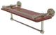 Waverly Place 16" Wood Shelf with Gallery Rail and Towel Bar, Polished Nickel