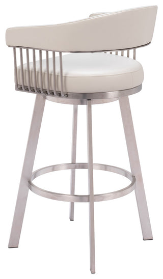 Bantry Swivel Barstool White