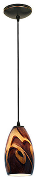 Access Lighting 28012-3C/ICA Champagne 1 Light LED Pendant - 5"W - Oil Rubbed