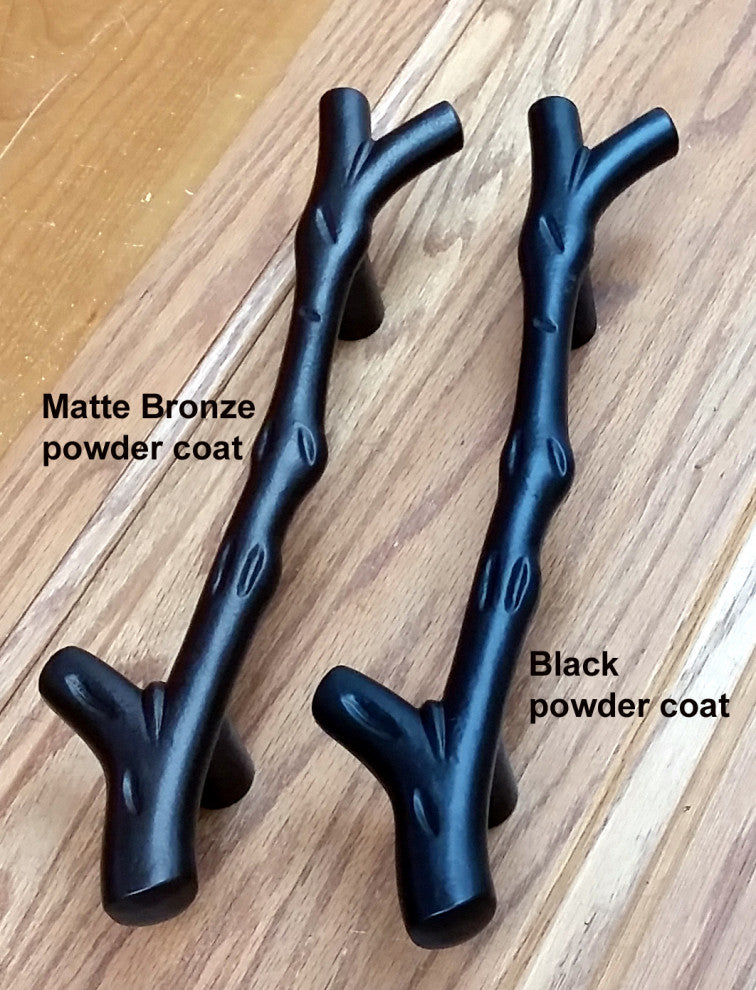 Large Tree Branch Door Pull Barn Door Handle - Matte Bronze finish