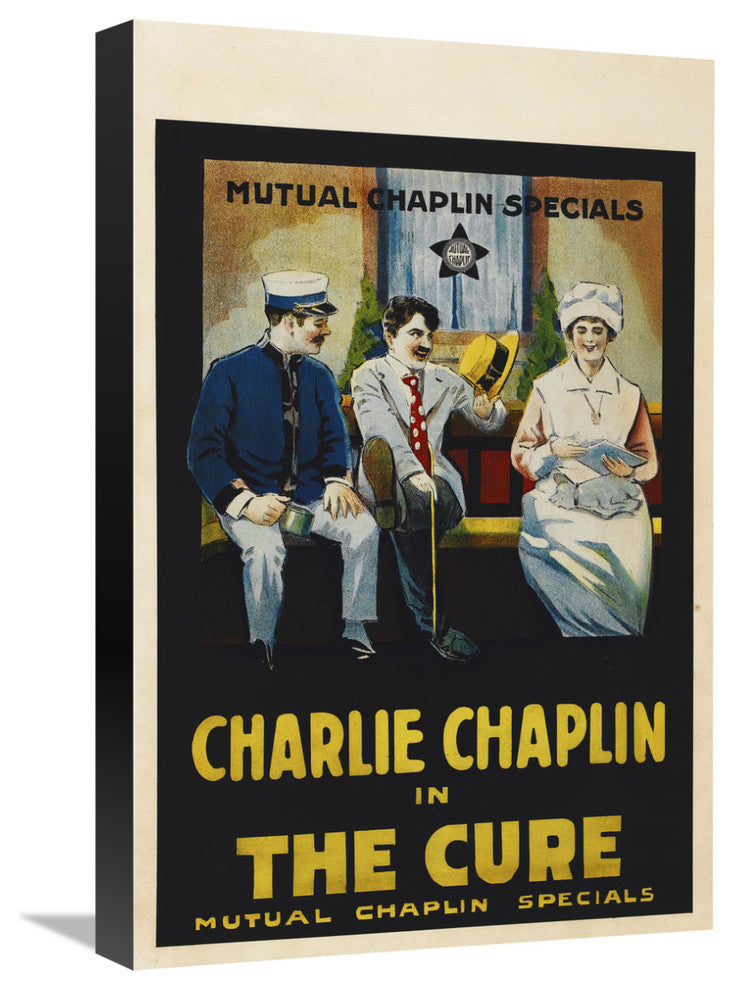 "Charlie Chaplin - The Cure, 1917" Canvas by Hollywood Photo Archive, 15x22"