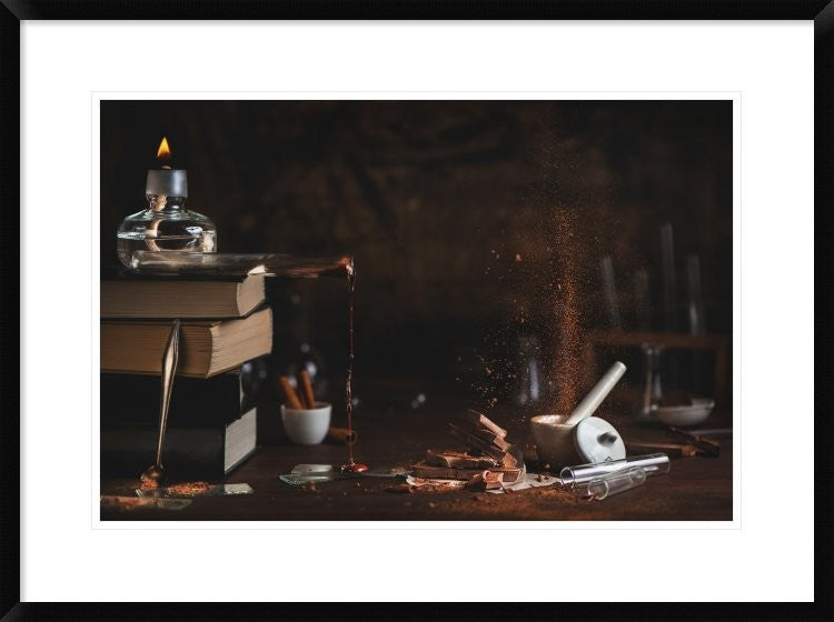 "Phases Of Chocolate" Framed Digital Print by Dina Belenko, 32x24"