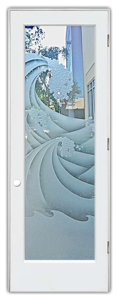 Interior Prehung Door or Interior Slab Door - High Seas - Primed - 30" x 96"...