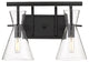 Innovations 354-2W-BK-CL-LED 2 Light 15" Bath Vanity Light, Matte Black