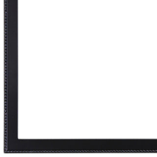 Vienne Framed Mantel Mirror, Teardrop Cathedral, 38.4"x27.4", Matte Black
